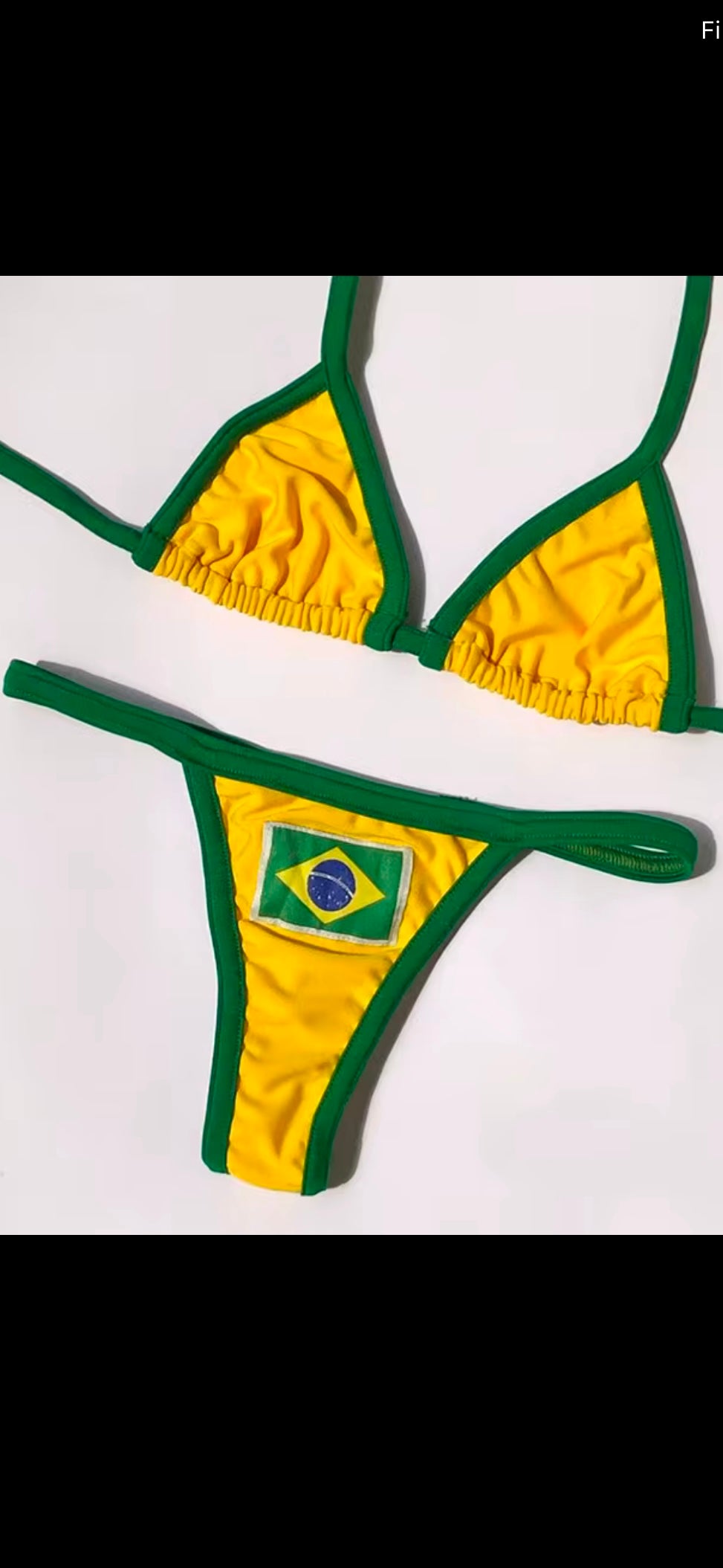 Brazilian Yellow Bikini